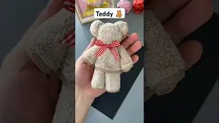 Cute Teddy from Handkerchief | Easy Paper Craft Tutorial | DIY Gift Idea