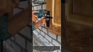 Installing a Door Handle Lock with an Electric Drill | Professional Wood Door Installation