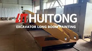 Excavator Long Boom Painting
