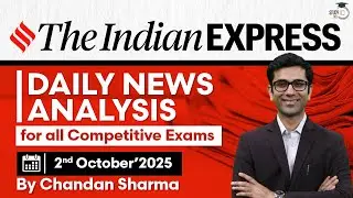 Indian Express Analysis | 2nd October 2025 | The Indian Express Newspaper Analysis #news