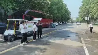 Baiyi C10 multifunctional high-pressure washing truck serves property community users