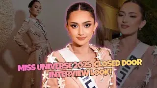 Ahtisa Manalo | Closed-Door Interview Highlights Her Filipino Elegance👑✨ Miss Universe 2025 #trend
