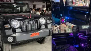 Modified Mahindra Thar | Premium Ambient lighting for new Thar | Led Headlamp🔥