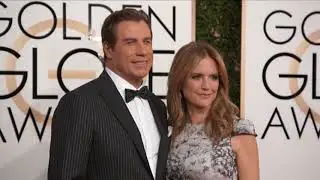 John Travolta and Kelly Preston Fashion - Golden Globes 2017