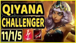 ABBEDAGGE (QIYANA) vs CORKI - QUADRAKILL 11/1/5 KDA MID CHALLENGER GAMEPLAY - EUW