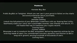 Hamster The BNB is here to make memecoins great again.The most memeable memecoin in existence.