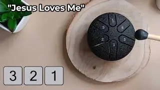Easy Song for Mini Tongue Drum - Jesus Loves Me (6 Note Steel Drum Sheet Music)