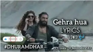 Gehra hua (from Dhurhandhar movie)  Arijit Singh | Shashwat sachdev New song Ranveer Singh -- ❤︎❣️🎶🎶