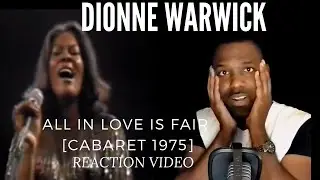 DIONNE WARWICK - All In Love Is Fair [Cabaret 1975]-REACTION VIDEO