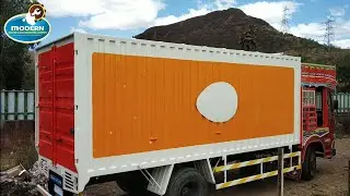 How Ashok Leyland Heavy😯 Container(Lorry) is Fabricated Truck Body Builder #ModernMotors