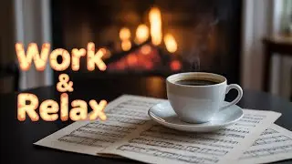 Winter Coffee Caf&eacute; Jazz 🎶 Fireplace Ambience for Study, Work & Relaxation