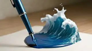 drawing with magic pen #asmr #veo3 #drawingmagic