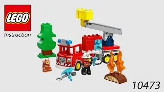 LEGO Instruction - DUPLO - 10473 - Fire Truck with Hose and Firefighter