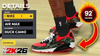 NBA 2K26 Shoe Creator: Nike Air Max 90 Duck Camo