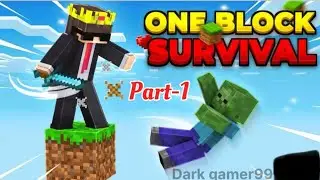 One block survival in minecraft #1