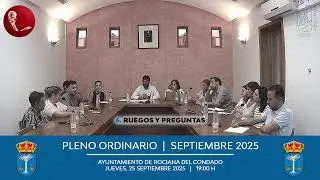 Pleno de 25 de Septiembre de 2025
