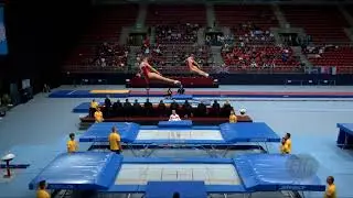 Russian Federation 2 (RUS) - 2017 Trampoline Worlds, Sofia (BUL) - Qualification Synchro Routine 2