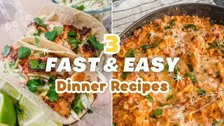 Fast Weeknight Family Dinner Recipes//wha'ts for dinner this week!