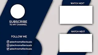 YouTube End Screen Or Outro In After Effects | After Effects Tutorial