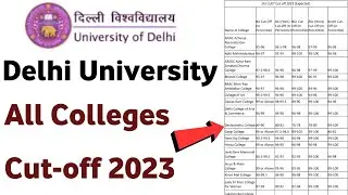 Du cut off 2023 | cuet cut off 2023 | delhi university cuet cut off 2023 | du phase 2 | du update
