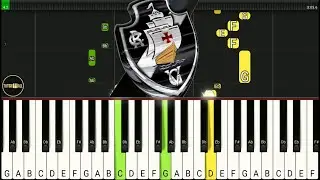 HINO DO VASCO ⚽ Como tocar no teclado / piano