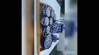 Blue Pottery Tea Set