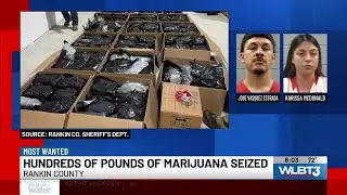 2 arrested after more than 600 pounds of marijuana recovered in Rankin County