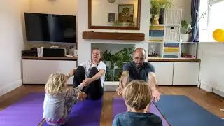 Creative sequence family yoga