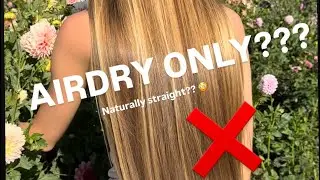 &ldquo;no way your hair airdries that straight naturally&rdquo; 👀