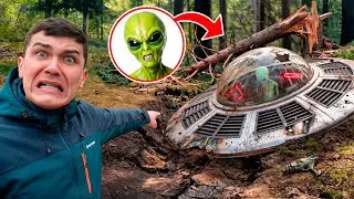Found a Real Crashed UFO In The Woods!