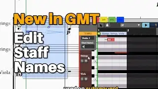 Edit Staff Names in Sibelius with Graphical MIDI Tools