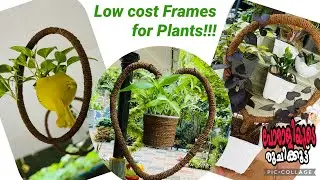 Easy Gardening Ideas/ Frames for Hanging plants / Gardening ideas from waste materials