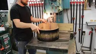 Cutting a very expensive drum shell in half