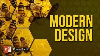 PowerPoint Animation Tutorial - Modern Beehive Pattern Design | Professional Slides