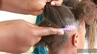 how to:single braids/quick one#diy#toddlerhairstyles #singlebraids