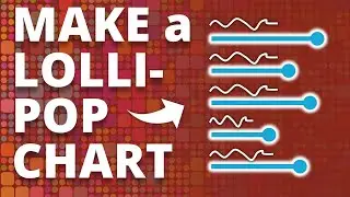 How to Make a Lollipop Chart in Excel! [CHART TIPS🍭]
