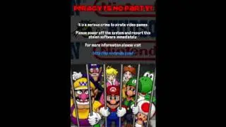 Mario Party DS Anti Piracy Screen