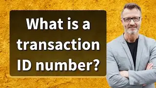 What is a transaction ID number?