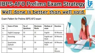 IBPS -AFO Prelims Exam Strategy #shorts