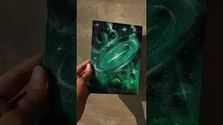 Galaxy painting process #art #shorts #galaxypainting #acrylicpainting #painting #canvaspainting