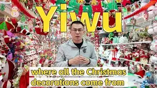 Yiwu, where all the Christmas Trees decorations come from#yiwumarket #chinasourcing #sourcingagent