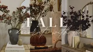 Fall Console Table Ideas || Fall Decorate With Me || Entrytable Styling Ideas