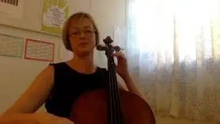 Fransk visa, cello l&aring;ngsam
