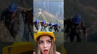 The Scaffolding of Society: Sky Workers Risking It All #dangerous jobs #China workers #High-altitude