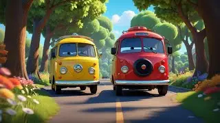10 Little Buses | Fun Counting Song for Kids | IT&rsquo;S CODY TIME 🦖