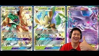 Quick Evolve LEAFEON GX Deck Using Bench DMG Decidueye GX