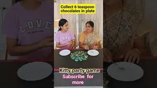 6 Spoon Chocolate Challenge! #kittypartygames #homegameverse #viral #trending #shorts #partygames