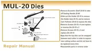 How to change Dies on MUL-20