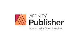 AFFINITY PUBLISHER Color Swatches