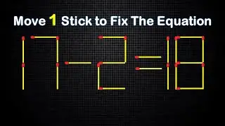 Only 1% Can Solve This Matchstick Puzzle – Move 1 Stick to Win!